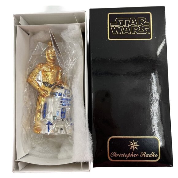 Christopher Radko Star Wars C-3PO & R2-D2 Ornament 99-STW-01 1999 Vintage - Picture 1 of 11